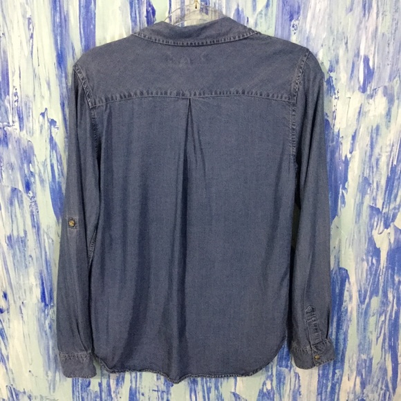 Thread & Supply Denim Shirt EUC Size L - Picture 3 of 4